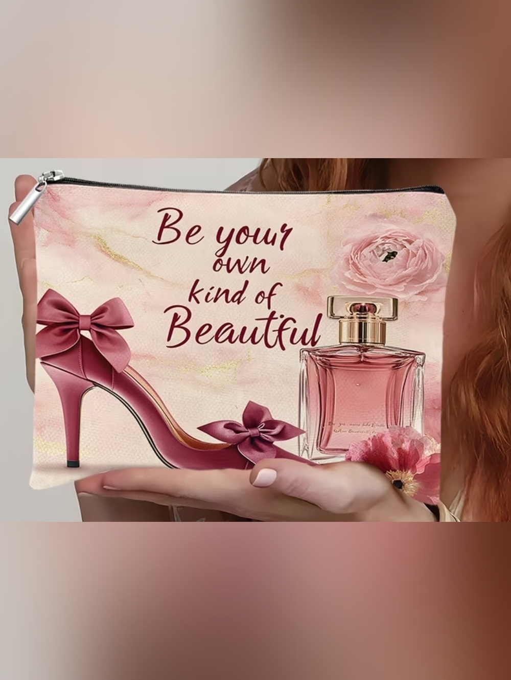 'Be Your Own Kind of Beautiful' Cosmetic Pouch